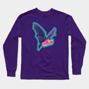 Micro Bat Using Echolocation Long Sleeve T-Shirt